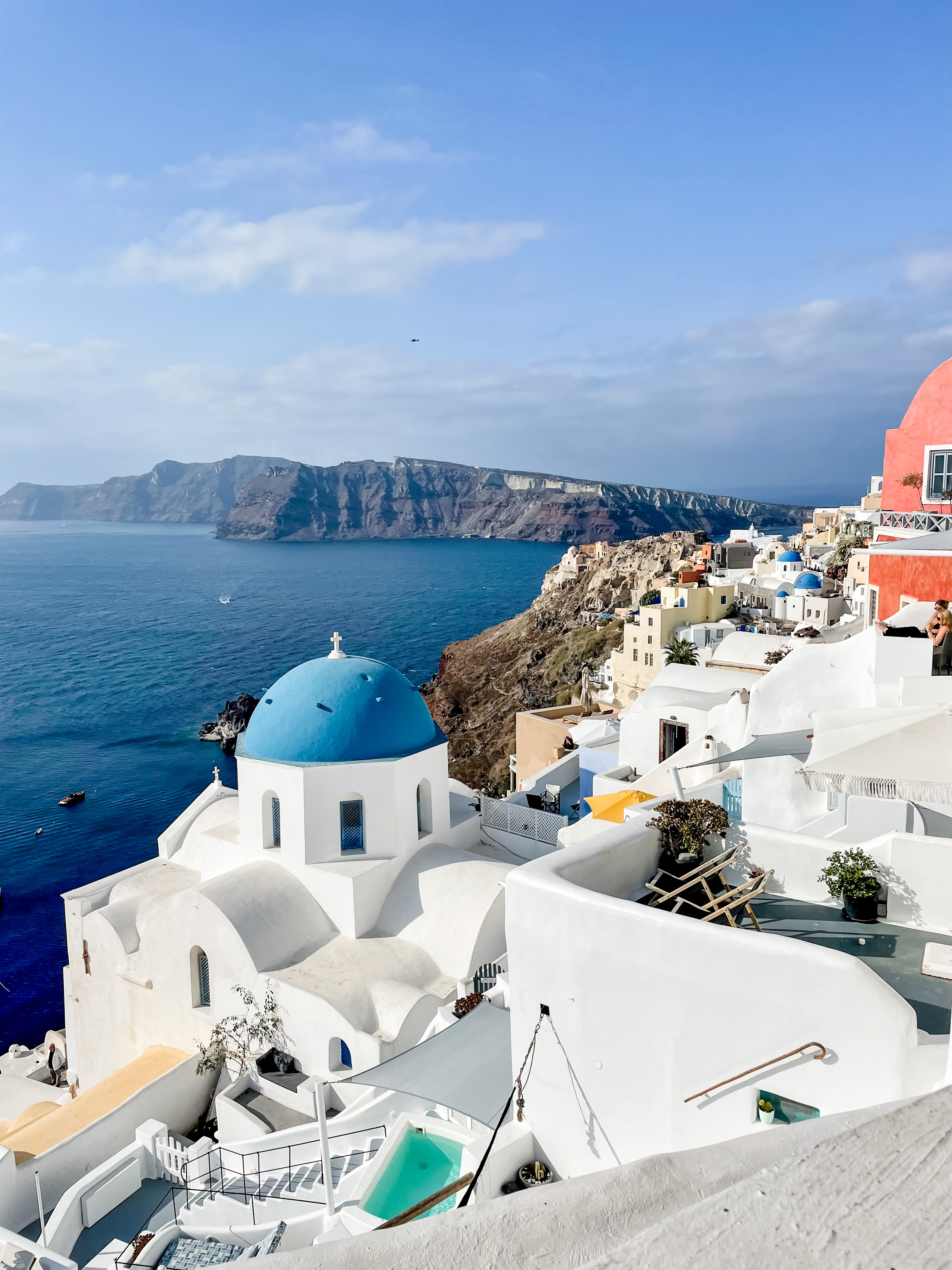 Santorini view from Oia stop 3 of a Greece itinerary 7 days - Greek Island Hopping