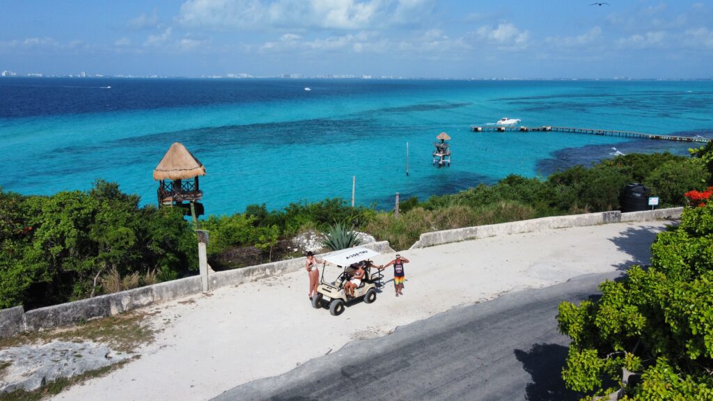 Golf Buggy hire at Isla Mujeres - 22 things to do in the water on Isla Mujeres and Playa Norte