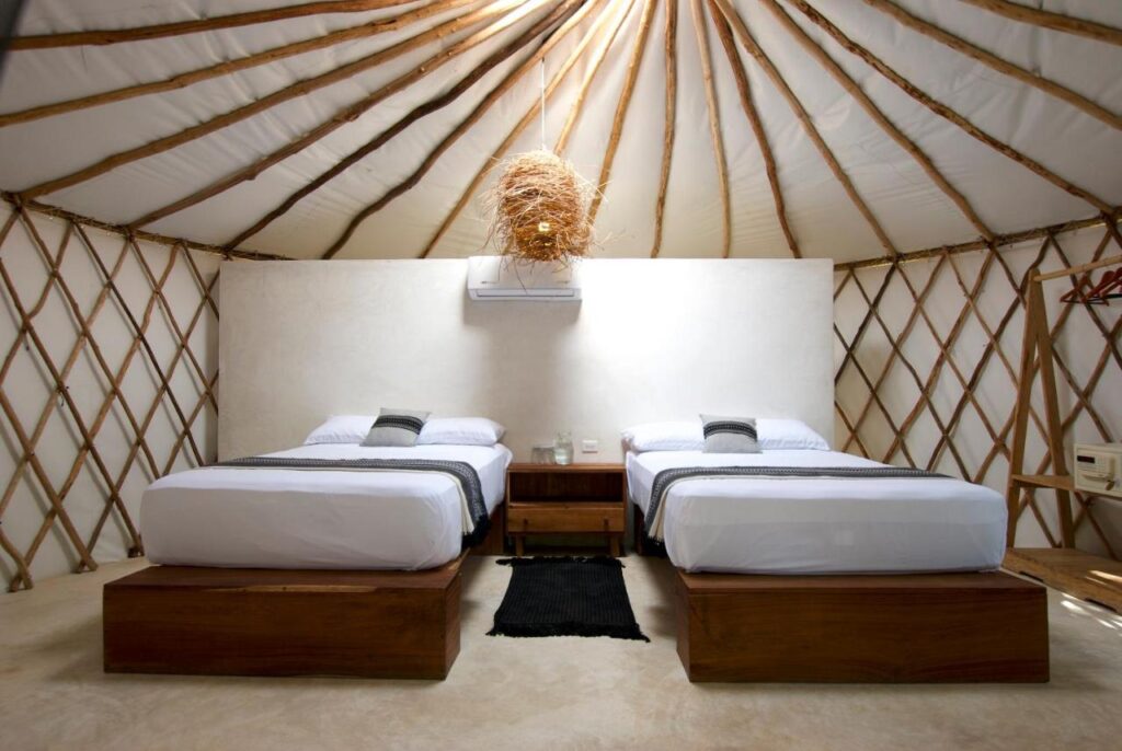 Stay in a Mexican Yurt Tulum Accommodation 