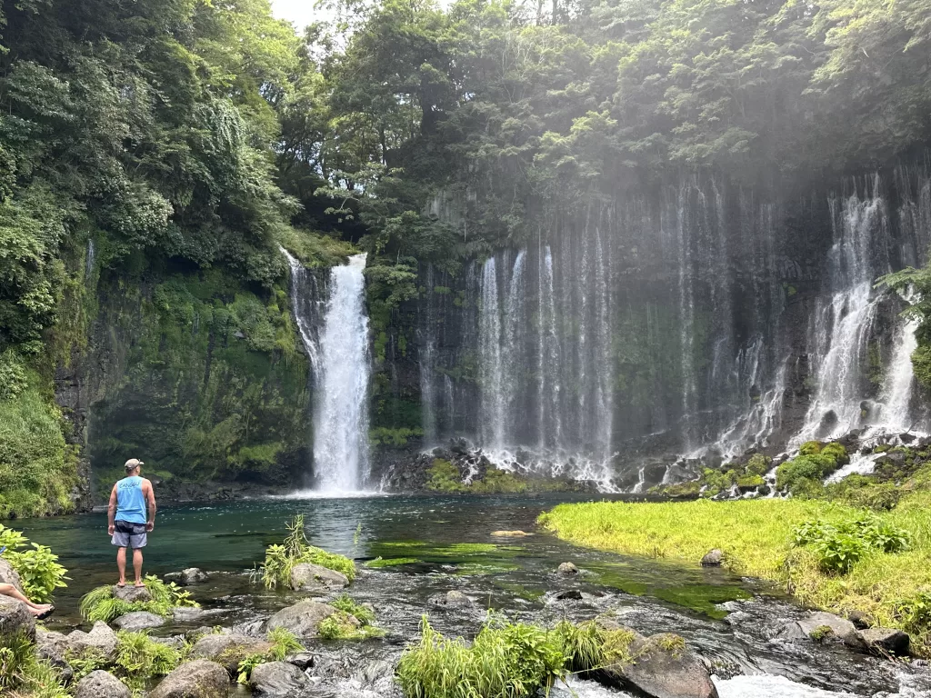 Shiraito No Taki Waterfall AND Otodome no Taki Waterfall Mount Fuji Japan