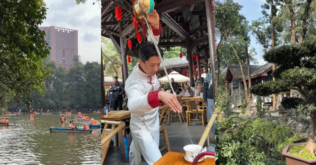 Peoples Park in Chengdu China