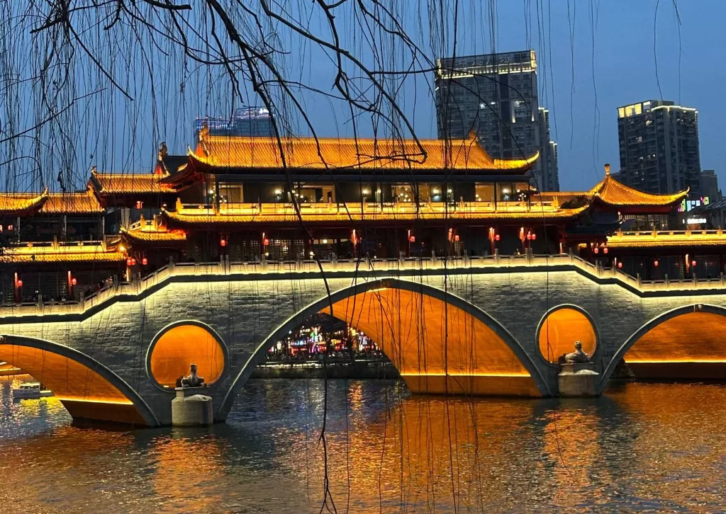 Ashun Lang Bridge in Chengdu China